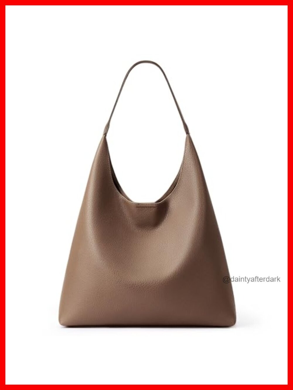 Slouchy Hobo Bag Vegan Leather Everyday Tote Weekender Purse